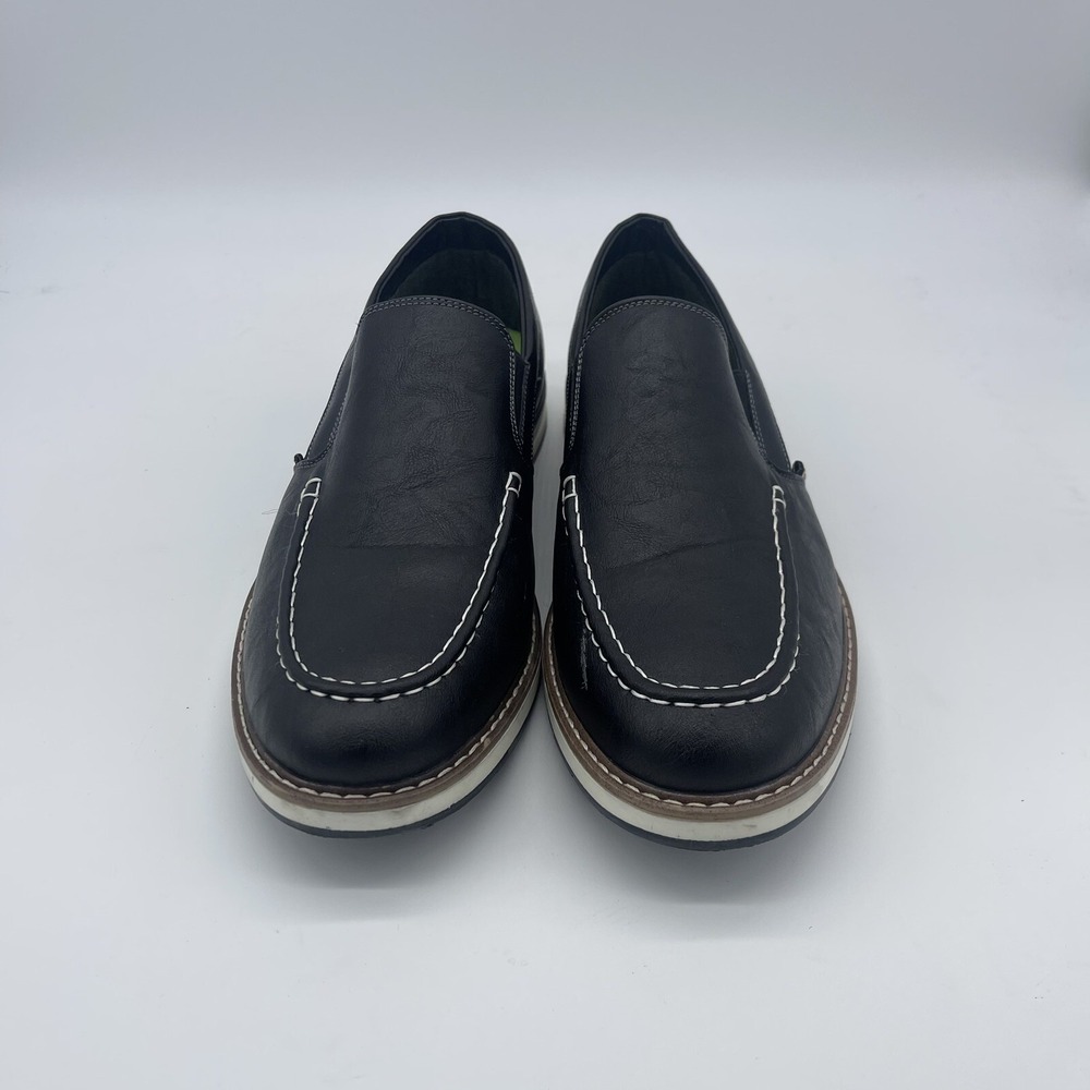 Vance Co. Men's Harrison Slip-On Casual Loafers Black Size 10.5 View 3